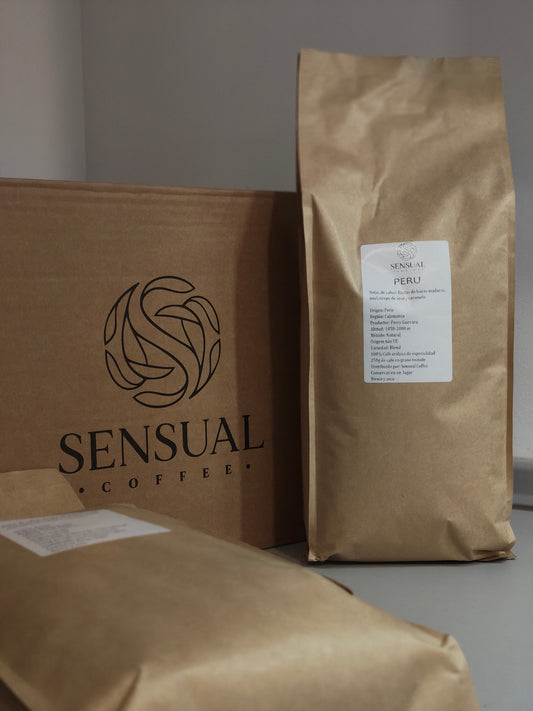 Set de 2 kg Sensual Coffee para Cafeterías | Kenia & Perú | Selección Profesional