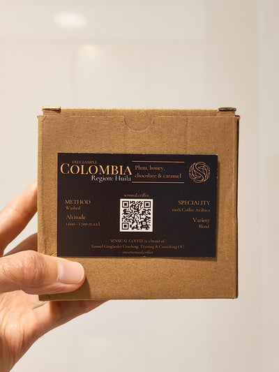 Sensual Coffee Colombia Partner Box for Resellers.